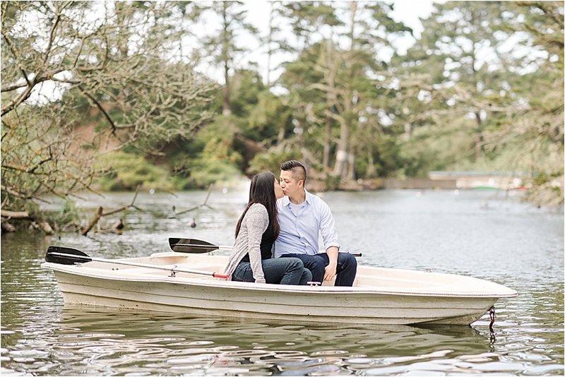 Row Boat Engagement Session in San Francisco