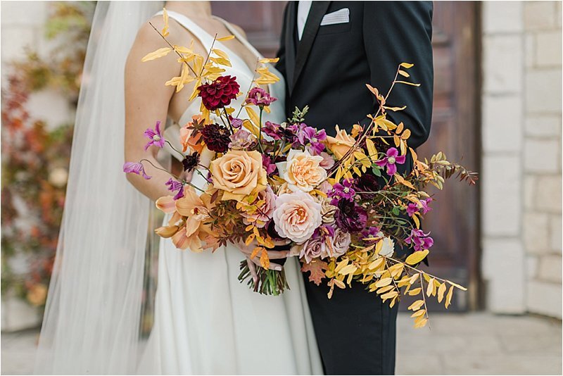Colorful Fall Bridal Bouquet - How to Choose the Perfect Wedding Color Scheme