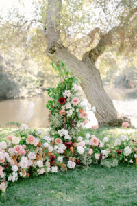 Lakeside wedding ceremony at Greengate Ranch and Vineyards