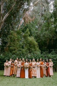 Fall bridesmaid dress inspo for a fall wedding.