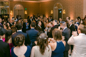 The dance floor was packed as everyone celebrated their union.