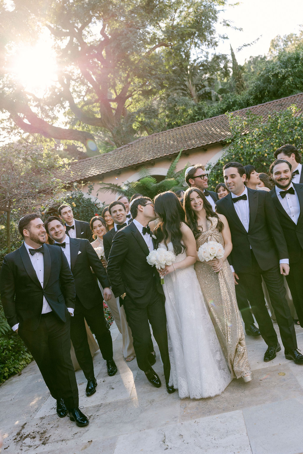 Wedding Party Portrait at Hotel Bel-Air Wedding